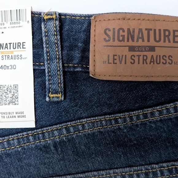 Levi's Signature Relaxed Fit Jeans 40*30 - Picture 3 of 5